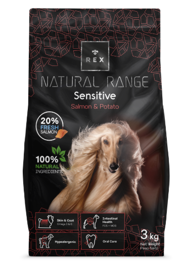 Rex Natural Range Perros Sensibles Salmón y Patata