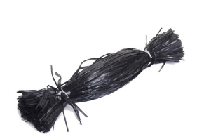 Cinta de rafia negra cortada a 70cm