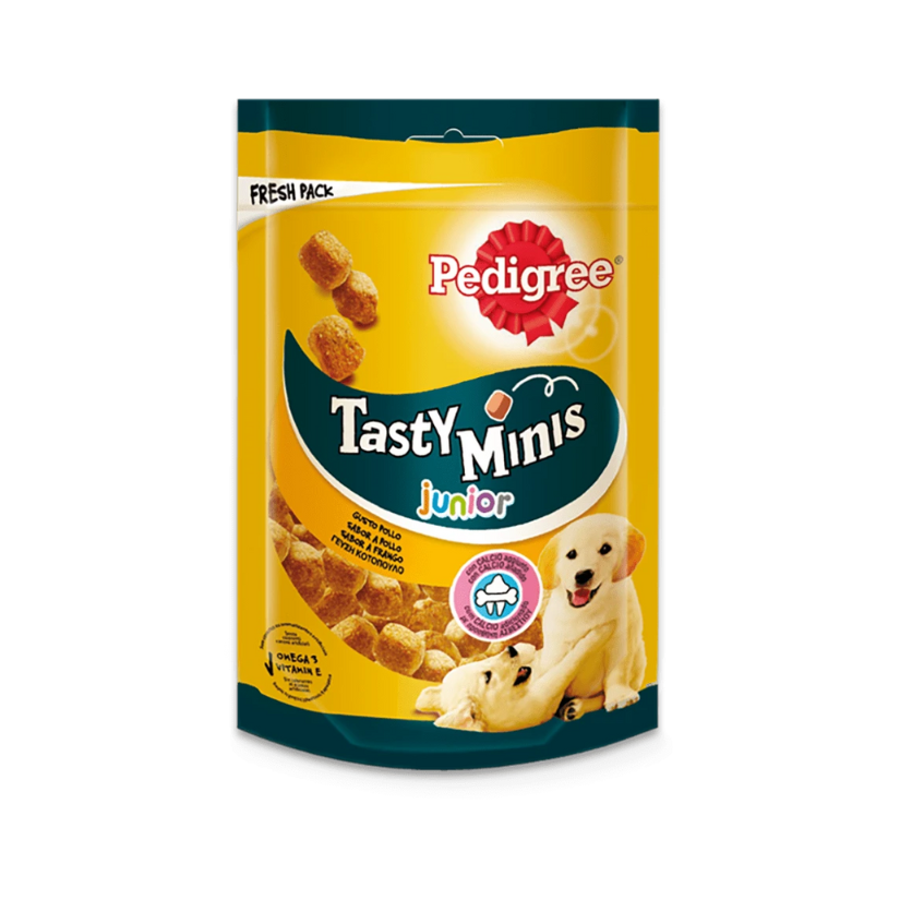 Ped tasty bites chewy cubes junior 125g