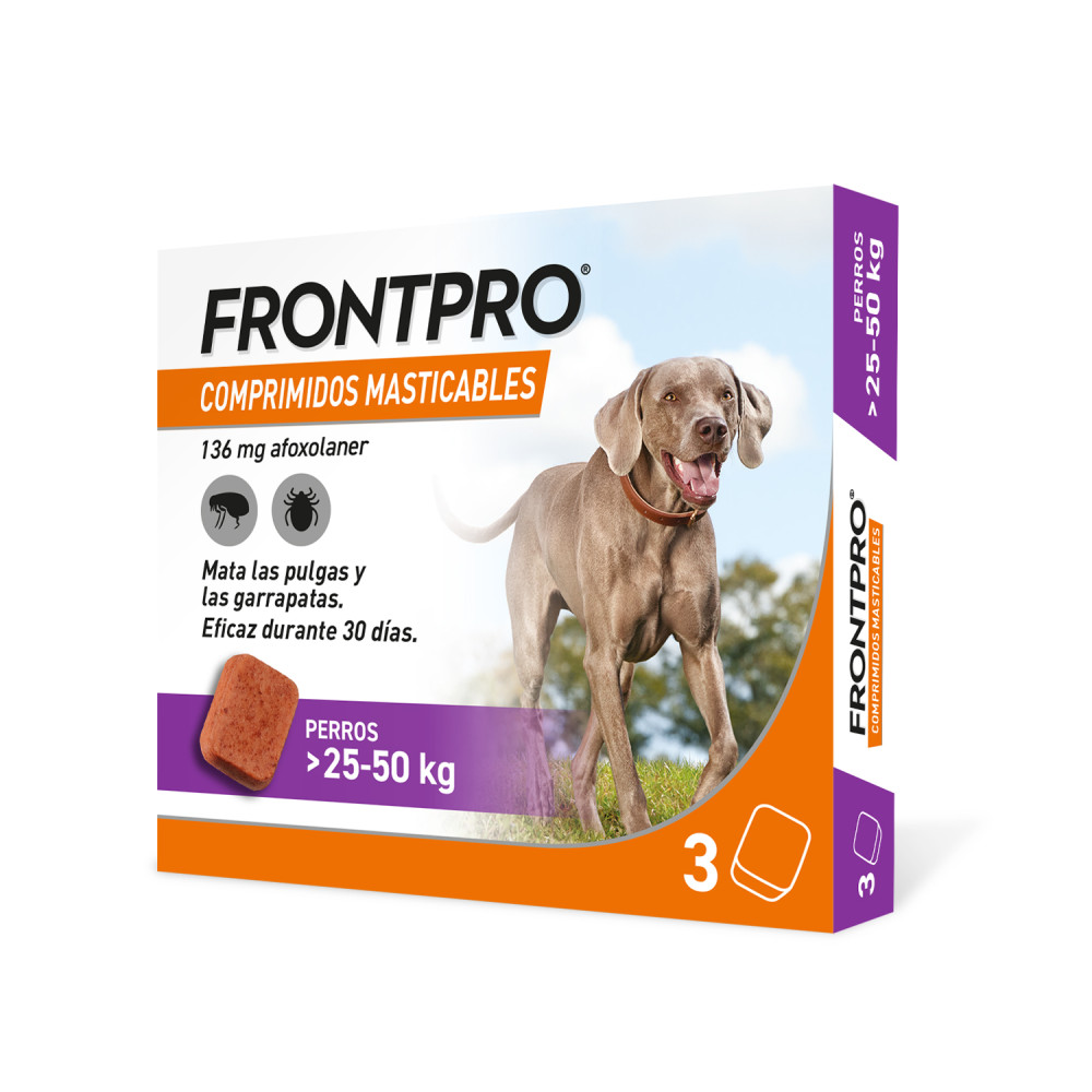 Frontpro 3 comprimidos masticables para perros - Imagen 3