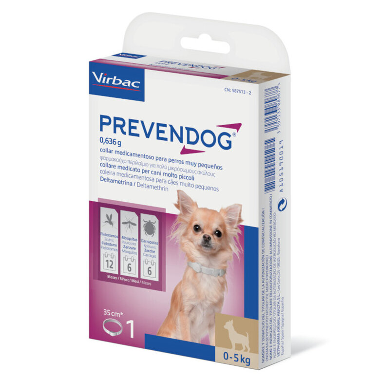 Collar antiparasitarion Prevendog (35cm)
