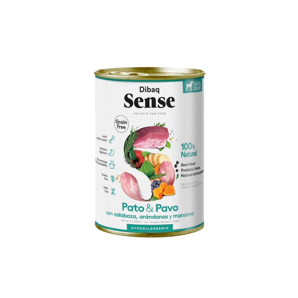 WET SENSE PATO Y PAVO SENIOR 380GR