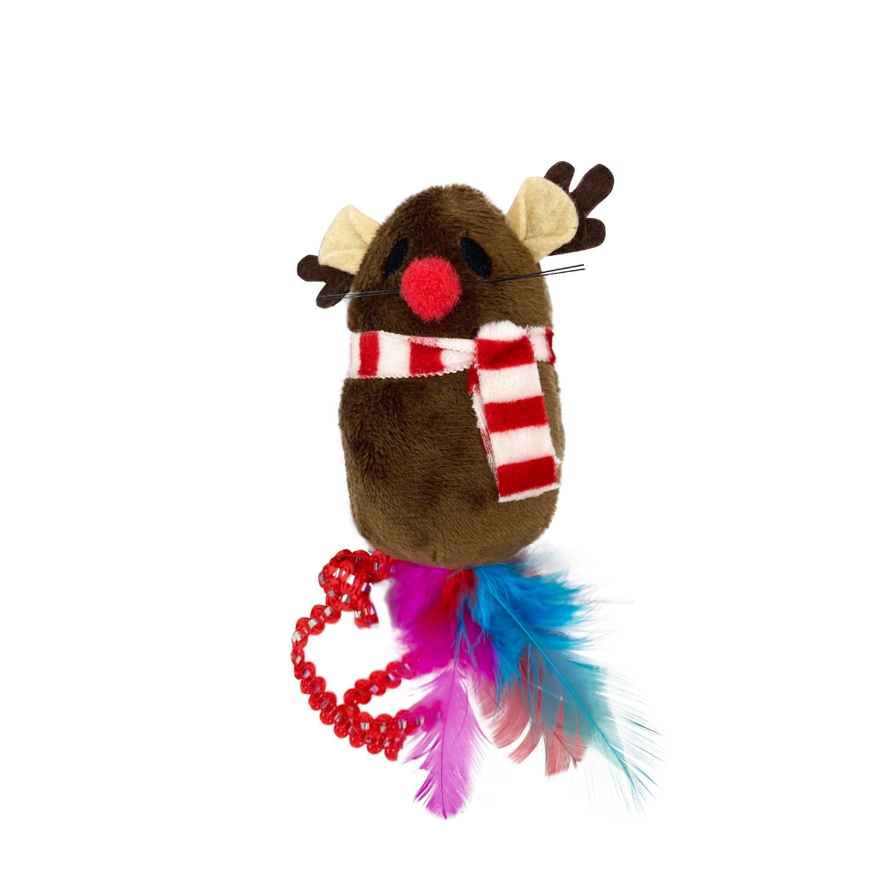 Ratoncito de peluche para gatos Xtmas
