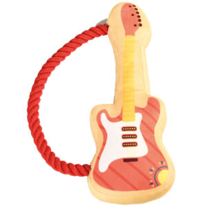 Juguete guitarra naranja para perro