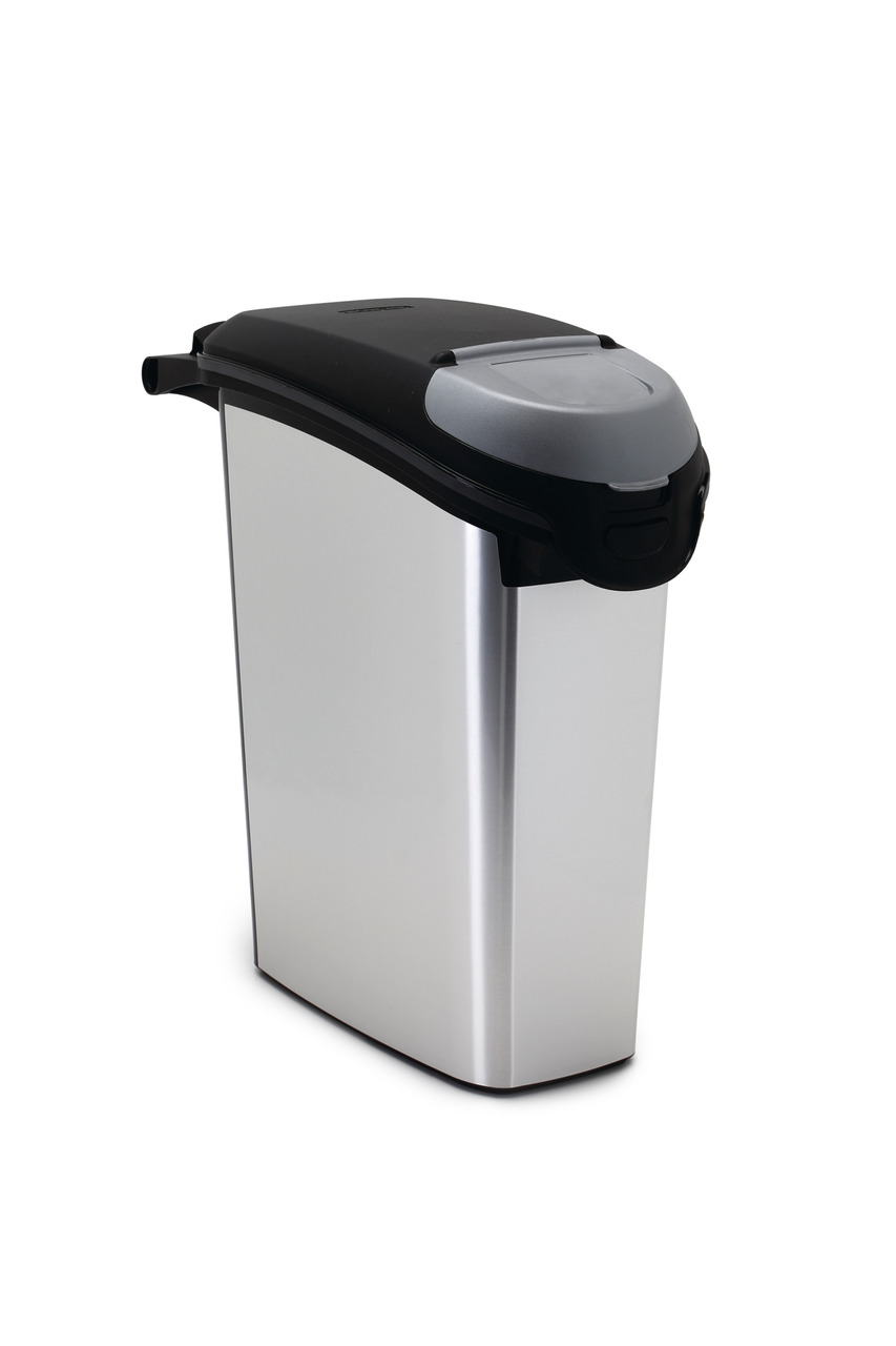 Cubo metálico para pienso