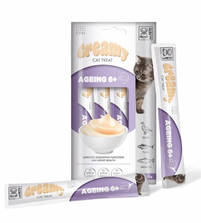 Creamy Cat Ageing 6+ Pato, Atún & Salmón