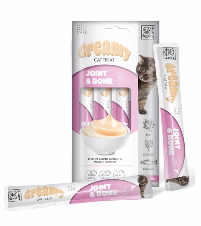 Creamy Cat Joint & Bone Buey, Pollo y Salmón