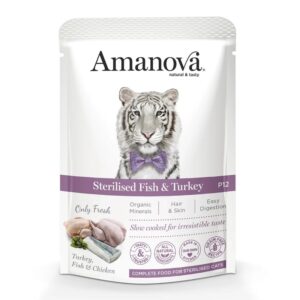 Amanova Pouch P12 Sterilised Fish & Turkey