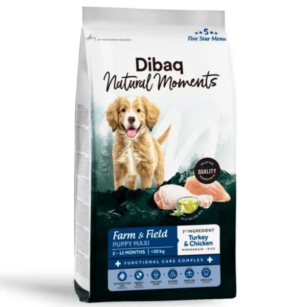 Dibaq Natural Moments Puppy Maxi Farm & Field Pollo y Pavo - Bestialis ...