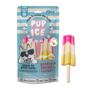 Pup Ice Helado Fresa y Plátano Snack para Perros