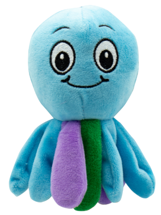 Pulpo de Peluche con Sonajero 15CM