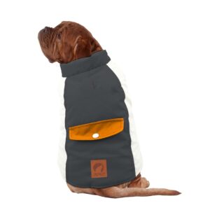 ABRIGO IMPERMEABLE FRANJA GRIS