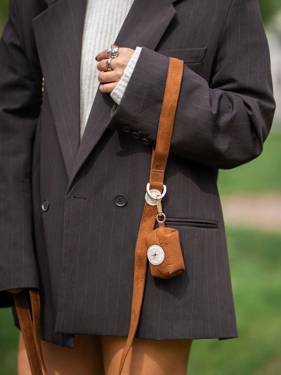 Porta Bolsas para Caca SUEDE CAMEL - Imagen 4